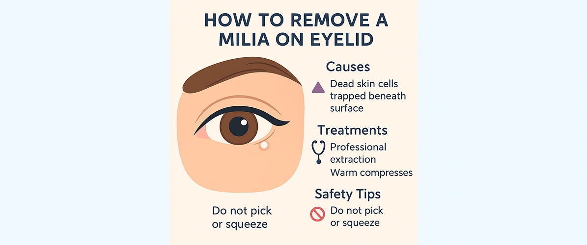 Milia on Eyelid